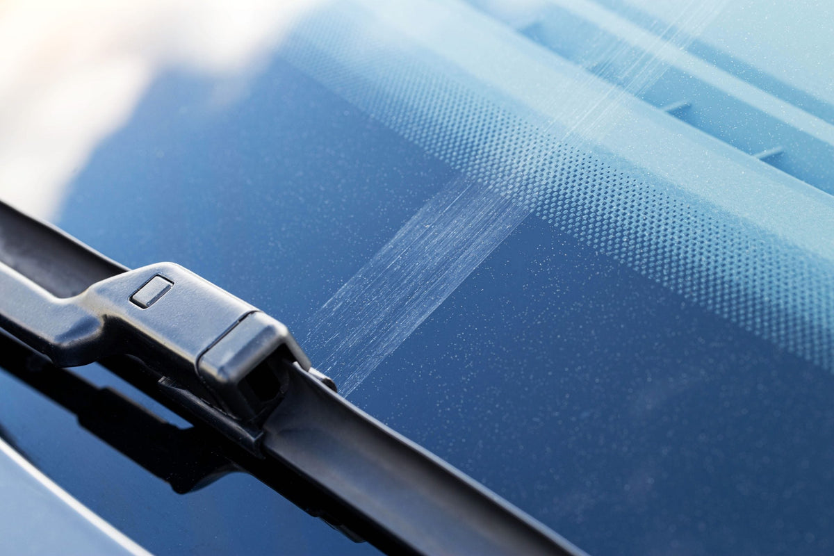 Close up of car windscreen