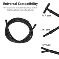 Car washer fluid tubing connector types