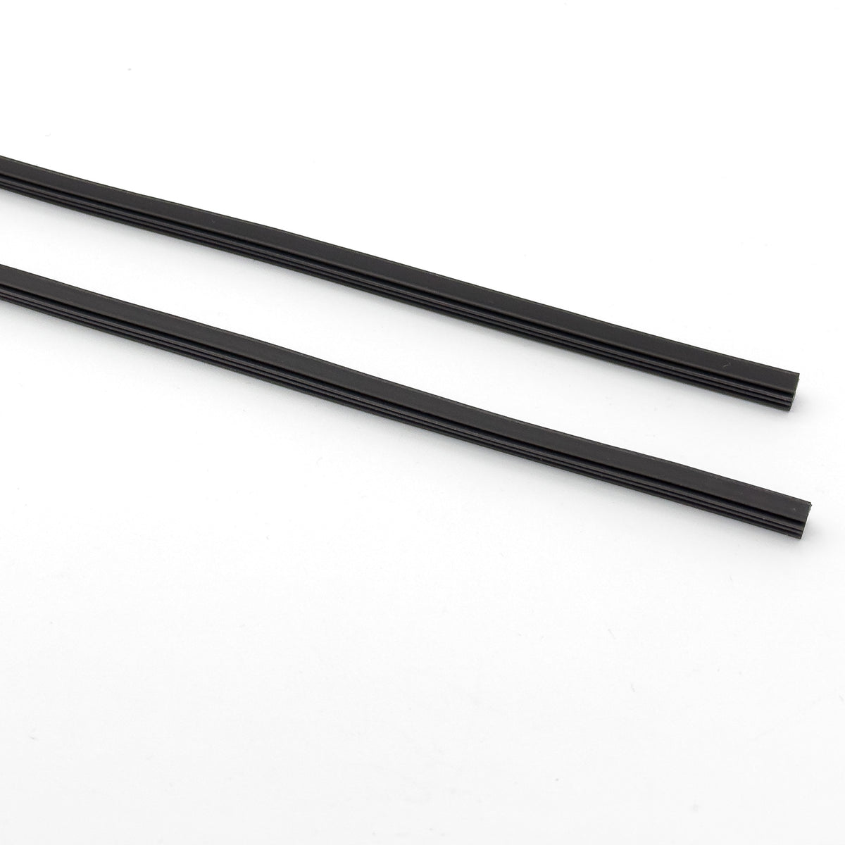 Rubber wiper blade inserts