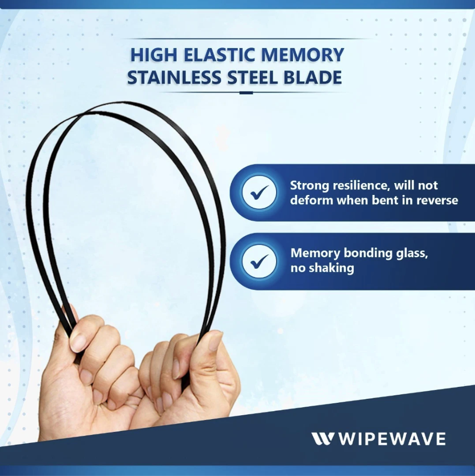 WipeWave Front Wiper Blades for Audi A6 2005-2011, 22in 22in, Pair, Pinch Tab Fit